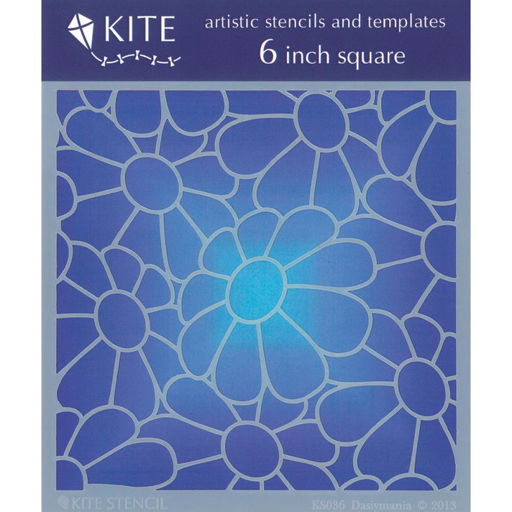 Daisy Mania 6 x 6 Stencil