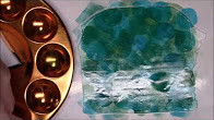 Silk Screens with Alcohol Ink Backgrounds by Gayle Thompson