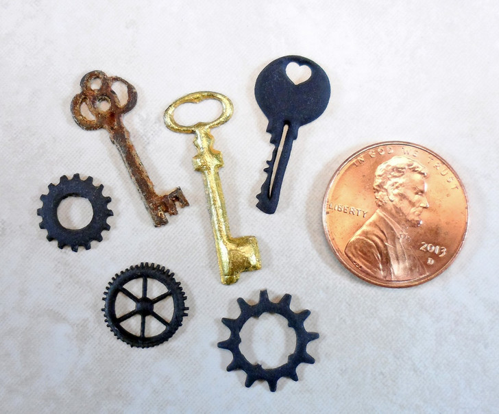 Steampunk Rusted Micro Artifacts Tutorial Freebie