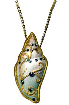 Penni Jo Originals Bejeweled Shell Pendant Tutorial