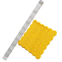 Acrylic Rolling Pin Geometric