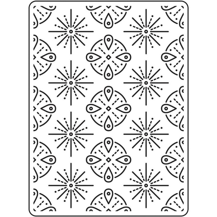 Tribal Background - Background Embossing Folder 4.25"X5.75"