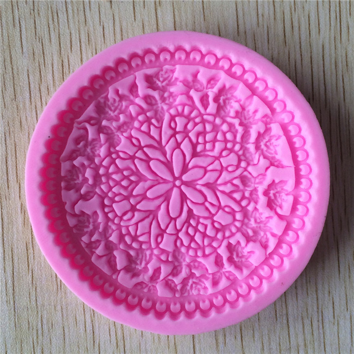 Flower Vine Lace Cabochon Mold
