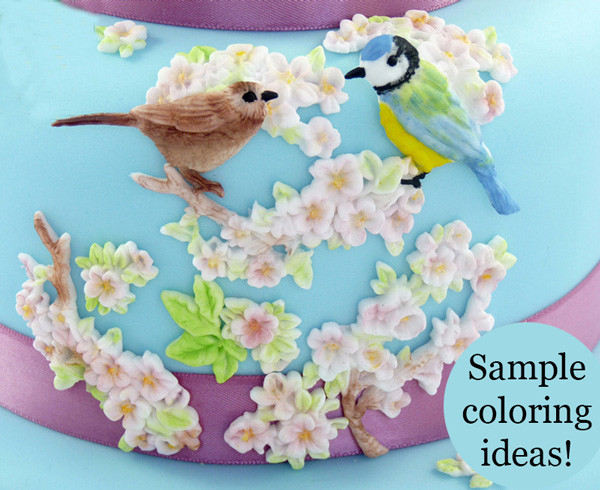 Beautiful Birds and Flowers Mold