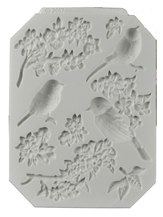 Beautiful Birds and Flowers Mold