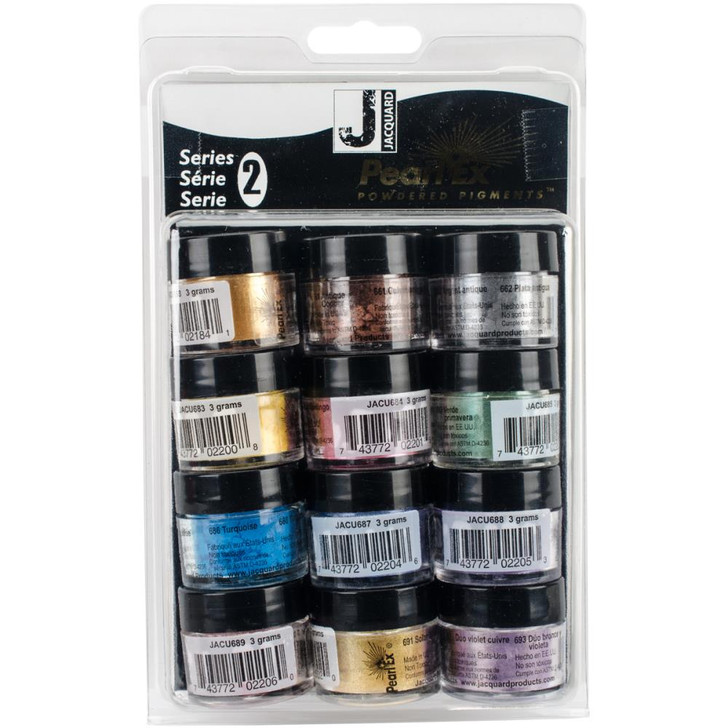 Jacquard Series 2 Pearl Ex Powdered Pigments 3g 12/Pkg