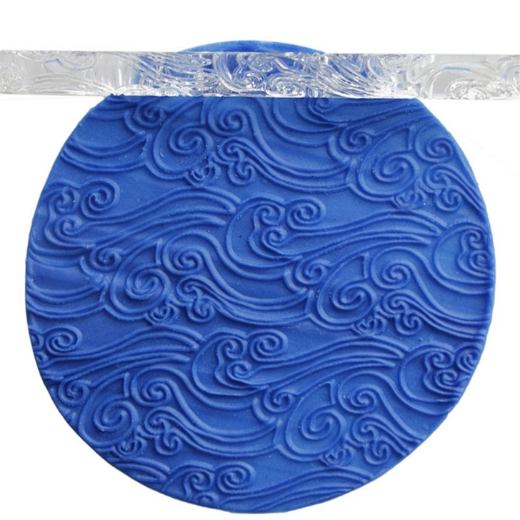 Acrylic Rolling Pin Waves