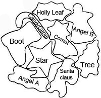 Christmas Cutter Set A Makin's 9 Piece 