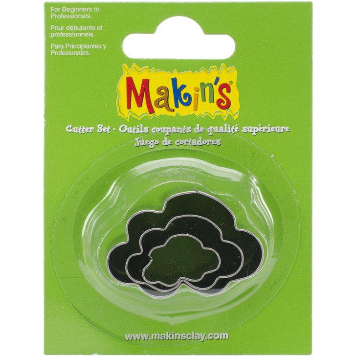 Makin's Clay 3 Piece Cutter Set Cloud