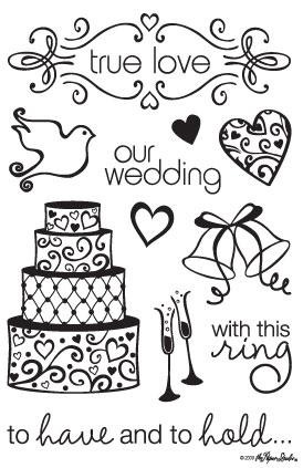 Rubber Stamps - Our Wedding
