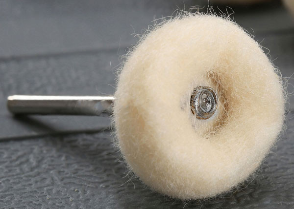 Buffing Shank with Wool Polishing Head 1" (10 pcs)