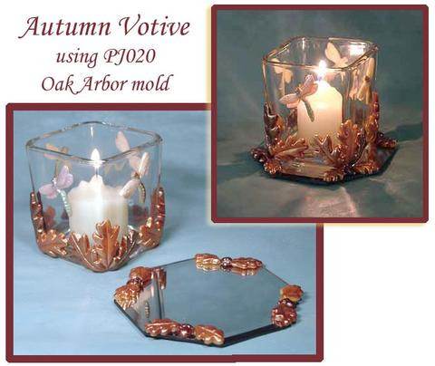 Autumn Reflections Mirrored Votive Free Tutorial