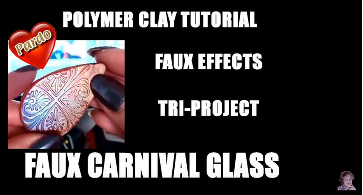 Faux Carnival Glass Tutorial by Kalyana Design