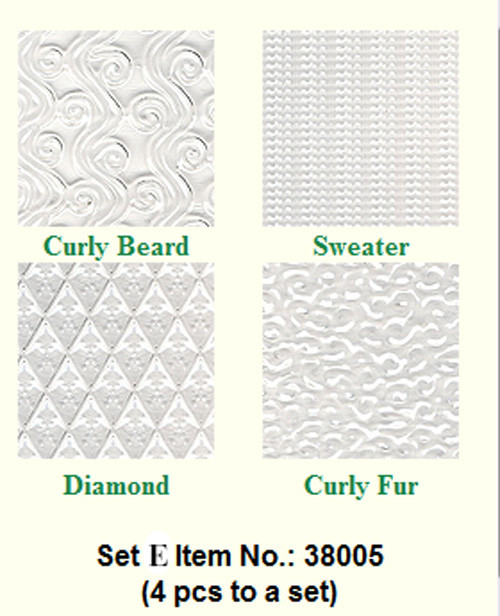 Makins Texture Sheets Set E 4 pkg.