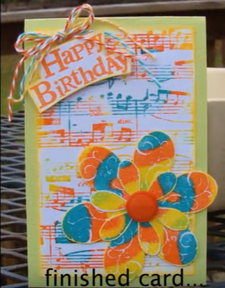 CLEARSNAP card using custom ink pad