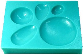 Embedded Cane Molded Cabochon