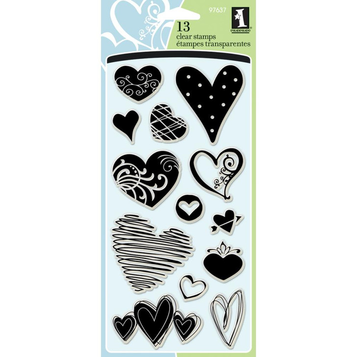 Clear Stamps Hearts