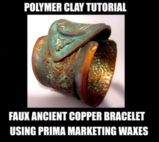 "Ancient Empress" bracelet - faux metal effect Tutorial Free