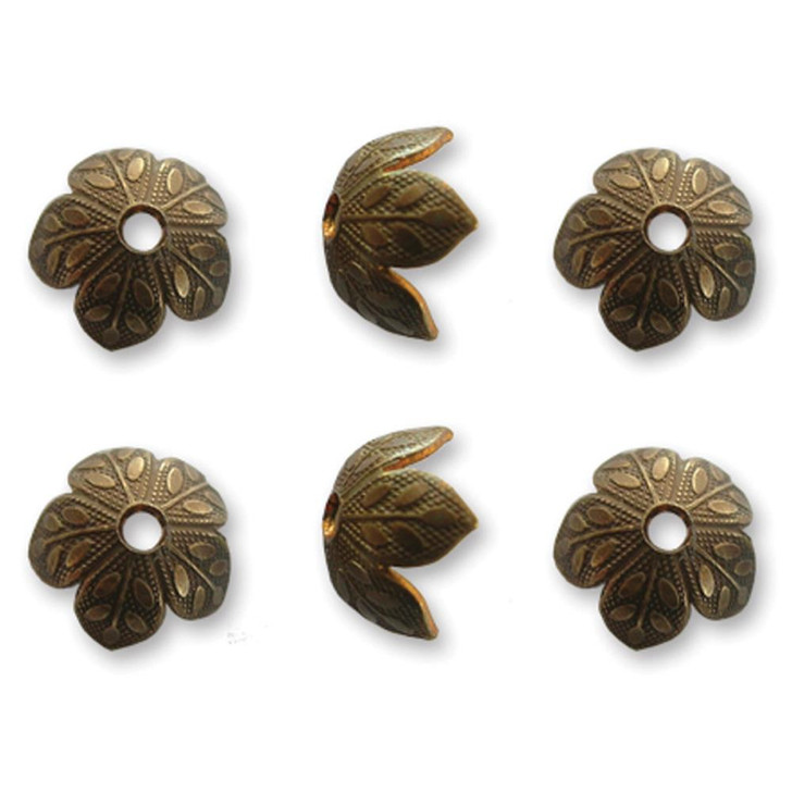 Vintaj Metal Bead Caps 6/Pkg