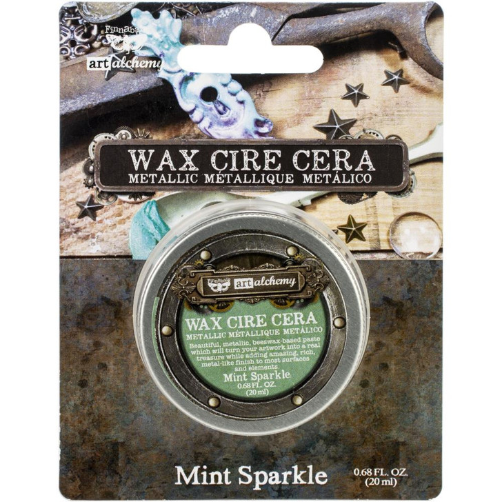 Finnabair Art Alchemy Metallique Wax - Mint Sparkle