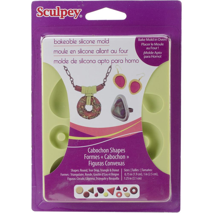 Sculpey Silicone Bakeable Molds - Cabochon Shapes