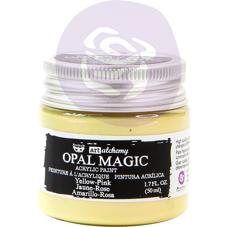 Finnabair Art Alchemy Acrylic Paint - Opal Magic Yellow/Pink