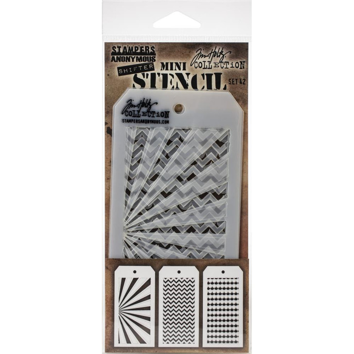 Tim Holtz Mini Layered Stencil Sets 3/pkg Set 42