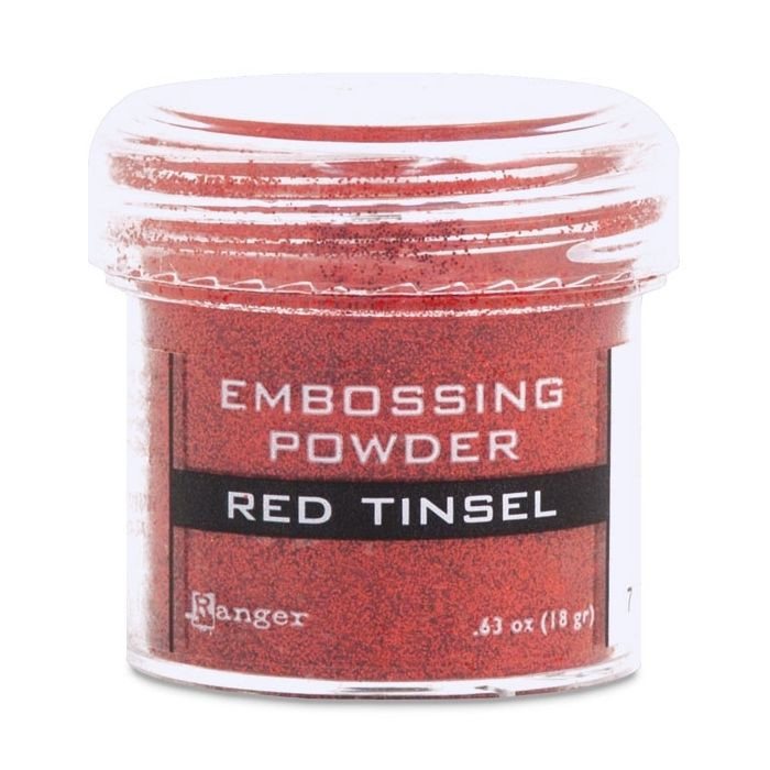 Ranger Red Tinsel Embossing Powder