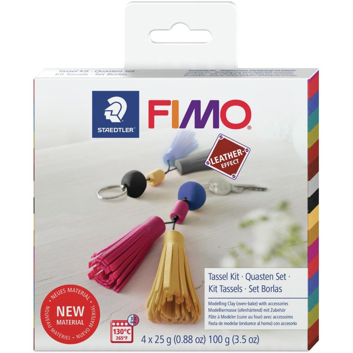 Fimo Leather Effect Kit - Tassel Keychain
