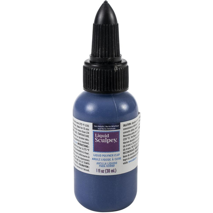 Sculpey® Liquid Bakeable Clay Navy Metallic 1 oz
