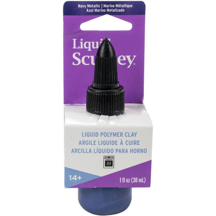 Sculpey® Liquid Bakeable Clay Navy Metallic 1 oz