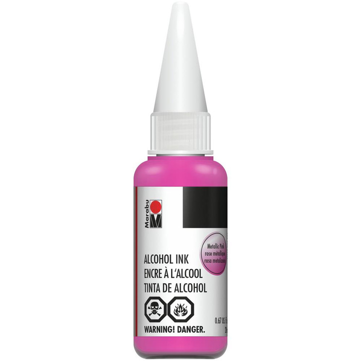 Marabu Alcohol Ink 20ml - Metallic Pink
