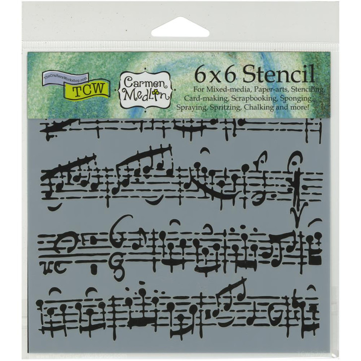 Stencil Sheet Music 6 x 6