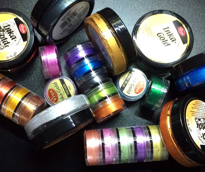 Inka Gold Metal Gloss Paint SAMPLE SIZE