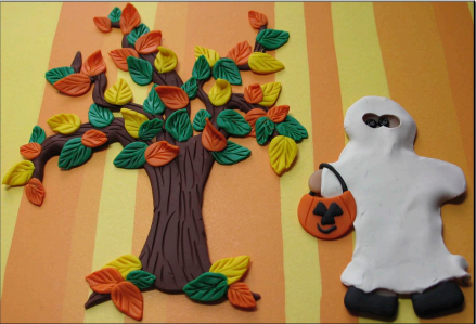 Poly Pals - Ghost Trick or Treater and Fall Tree