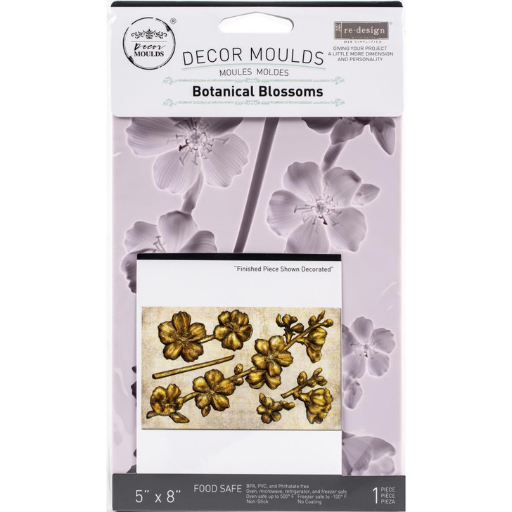 Prima Marketing Re-Design Mould 5" X 8" Botanical Blossoms