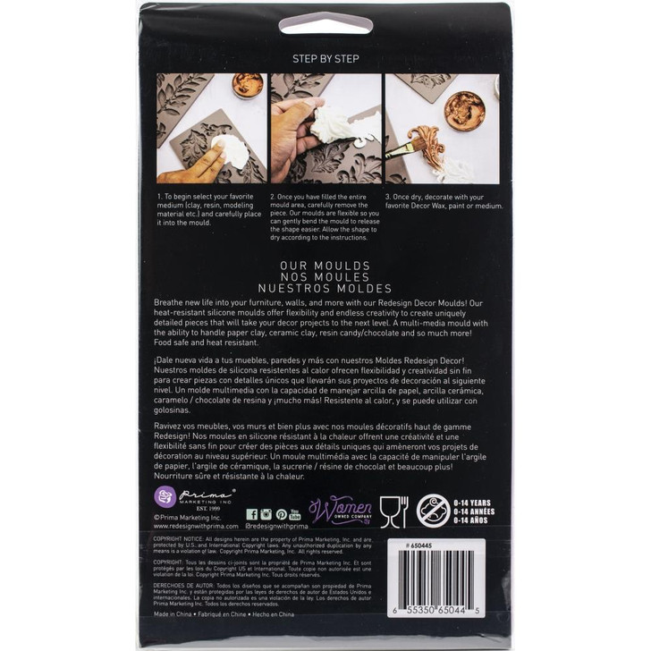 Prima Marketing Re-Design Mould 5" X 8" Botanical Blossoms