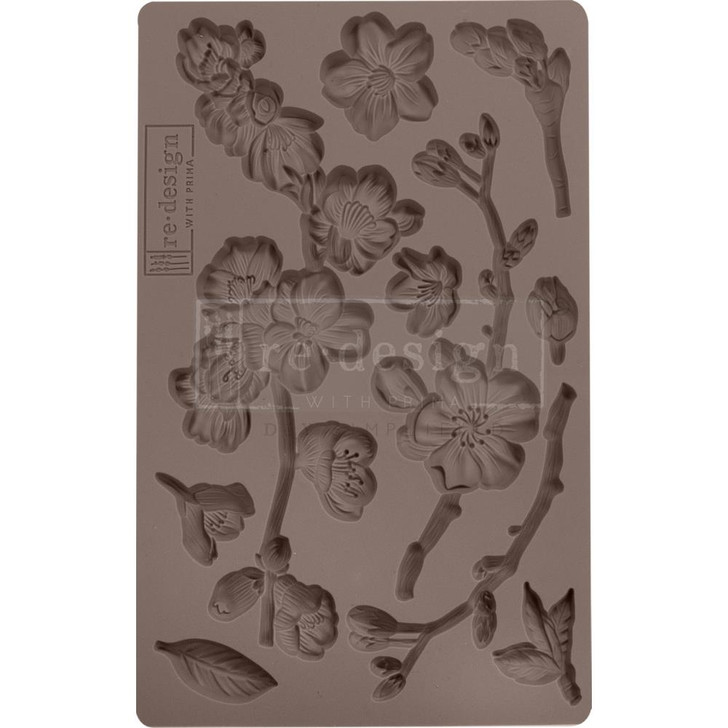 Prima Marketing Re-Design Mould 5" X 8" Cherry Blossoms