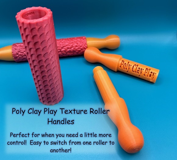 Poly Clay Play Texture Roller Handles sold separately.