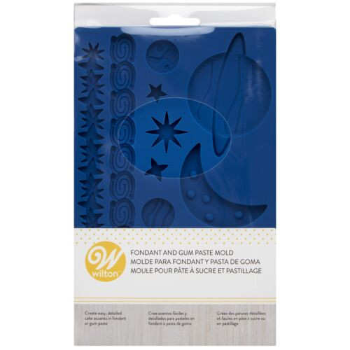 Wilton Outer Space Fondant & Gum Paste Silicone Mold 5"X7.75"