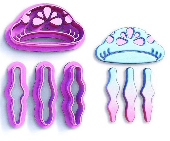 PCP Jellyfish with Embossing 4pc Cutters