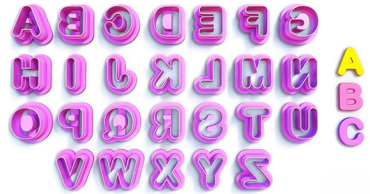 PCP Alphabet Cutters Two Sizes