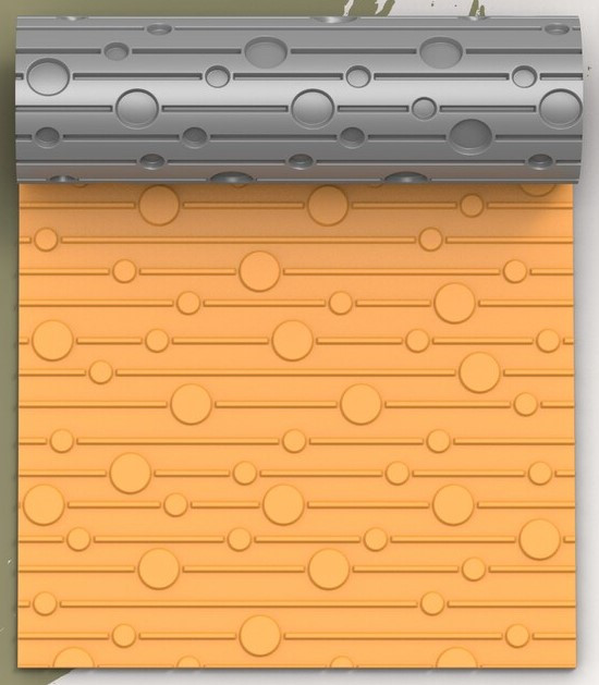 PCP Morse Code Seamless Texture Roller 2 Pattern Sizes