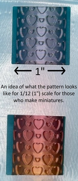 PCP My Beating Heart Seamless Texture Roller 3 Pattern Sizes