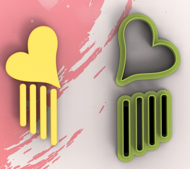 PCP Valentine Combo 5 piece cutter sets