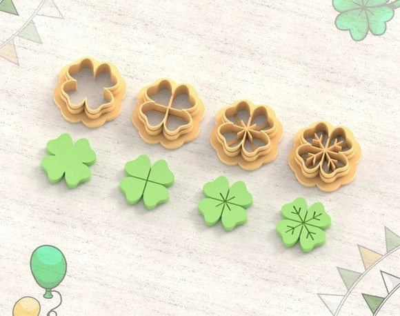 PCP Clover Stud 4pc Cutter Pack