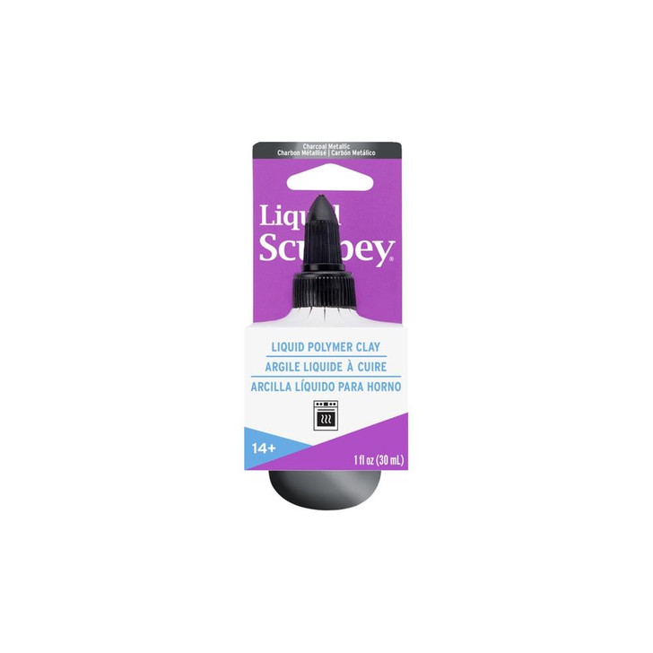 Sculpey® Liquid Bakeable Clay Charcoal Metallic 1 oz