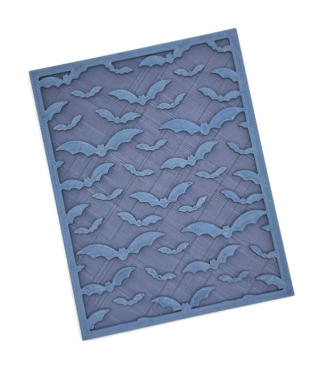 PCP Halloween Bats Stencil and/or Texture Plate