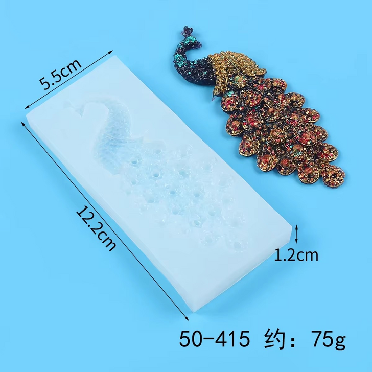 Peacock Silicone Mold