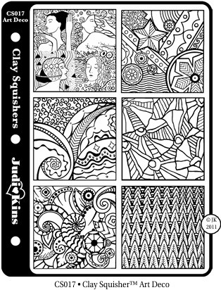 Clay Squisher Stamp - Art Deco